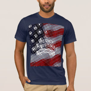 Beste wensen Merry Kerstmis Verenigde Staten Vlag  T-shirt
