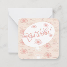 Beste wensen notitiekaart notitiekaartje