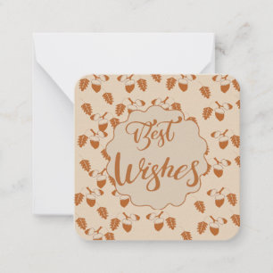 Beste wensen : notitiekaartje