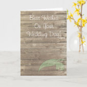 Beste wensen op je trouwdag kaart (Gele Bloem)