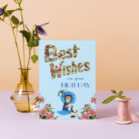 Beste wensen op je verjaardag Wildflower floral