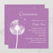 Beste wensen! (paars) kaart (Voorkant / Achterkant)