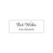 Beste Wensen Script van Uw Naam Zelfinktende Stempel (Design)