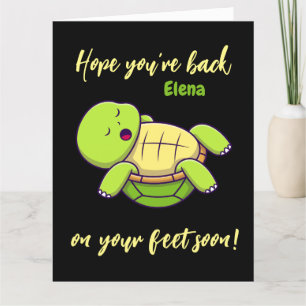Beste wensen - terug op de voeten - Get well soon Bedankkaart