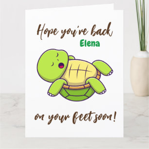 Beste wensen - terug op de voeten - Get well soon Bedankkaart