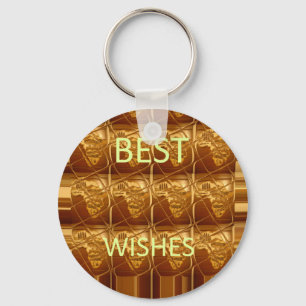 Beste wensen uit Afrika: een gouden continent Sleutelhanger