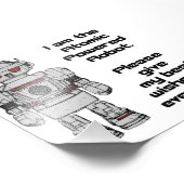 Beste wensen van atoomrobot met Speelgoed Foto Afdruk (Hoek)