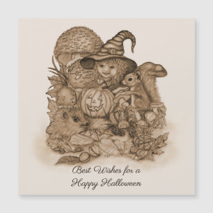 Beste wensen voor een gelukkig Halloween magnetisc