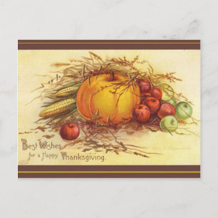 Beste wensen voor een Happy Thanksgiving Feestdagenkaart
