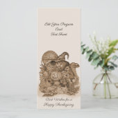 Beste wensen voor een Happy Thanksgiving Programma (Staand voorkant)