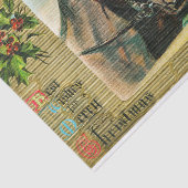 Beste wensen voor een prettige kerst tissuepapier (Detail)