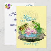 Beste wensen voor een toad-ally perfect paar feestdagenkaart (Voorkant / Achterkant)