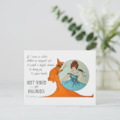 Beste wensen voor het Briefkaart van de Halloween  (Staand voorkant)