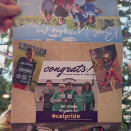 Beste wensen voor nieuwjaarsfoto's en kerstbrief T Drieluik Uitnodiging