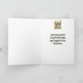 Beste wensen voor Uw Pensionering Grappige Golfing Kaart (Binnen)