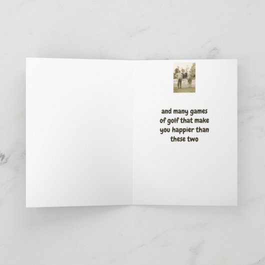 Beste wensen voor Uw Pensionering Grappige Golfing Kaart (Binnen)