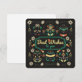 Beste wensen wenskaart feestdagenkaart (Voorkant / Achterkant)