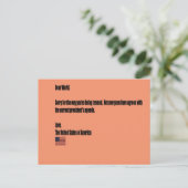 Beste wereld briefkaart (Staand voorkant)