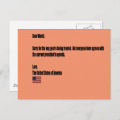 Beste wereld briefkaart (Voorkant / Achterkant)