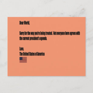 Beste wereld briefkaart