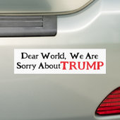 Beste Wereld Bumpersticker (Op auto)