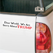 Beste Wereld Bumpersticker (Op Truck)