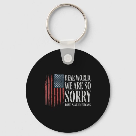 Beste wereld we zijn zo sorry liefde gezonde ameri sleutelhanger (Voorkant)