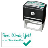 "Beste werk nog!" Rubberstempel Zelfinktende Stempel (In situ)