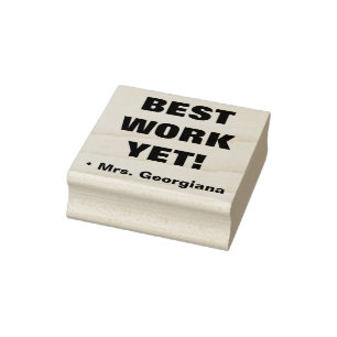 "BESTE WERKZAAMHEDEN NOG!" + Naam van aannemer Rub Rubberstempel