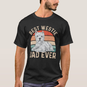 Beste Westie-vader ooit Honden vader West Highland T-shirt