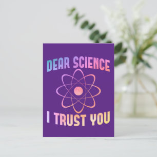 Beste Wetenschap, ik vertrouw je - Grappige Wetens Briefkaart