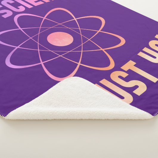 Beste wetenschap, ik vertrouw je, grappige wetensc sherpa deken (3/4)