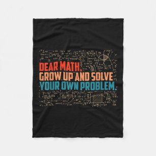 Beste Wiskunde Grow Up Funny Wiskunde Gezegde Fleece Deken