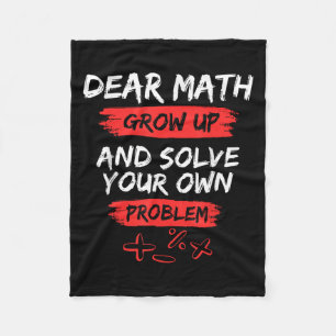 Beste Wiskunde Quote Grappig voor docent en studen Fleece Deken