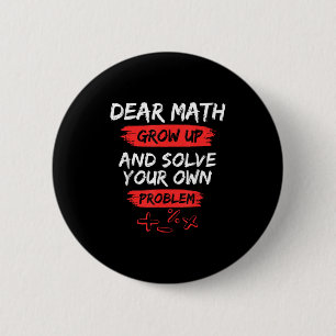 Beste Wiskunde Quote Grappig voor docent en studen Ronde Button 5,7 Cm