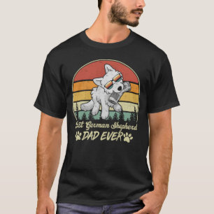 Beste witte Duitse herder papa ooit retro hond Fat T-shirt