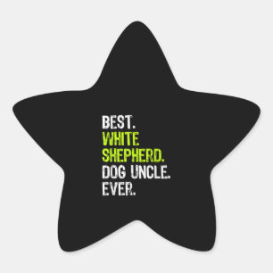 Beste witte herder hond oom ooit ster sticker