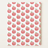 beste woordwolk van leerkracht Red Apple bedankt Planner (Achterkant)