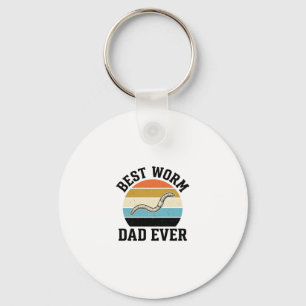 Beste Worm Papa Ooit Vintage Worm Shirt Ontwerp_1 Sleutelhanger