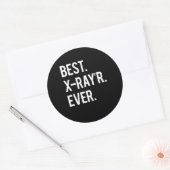 Beste X-Ray'r ooit grappige X-Ray Tech Ronde Sticker (Envelop)