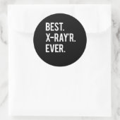 Beste X-Ray'r ooit grappige X-Ray Tech Ronde Sticker (Tas)