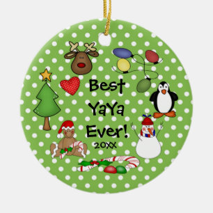 Beste YaYa Ooit Kerst Ornament