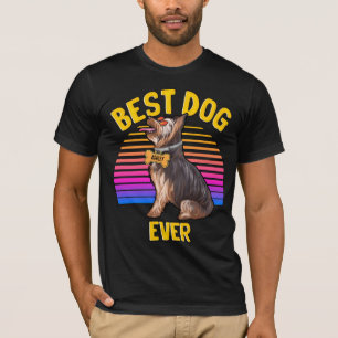 Beste Yorkshire Terrier Hond Ooit Retro T-shirt