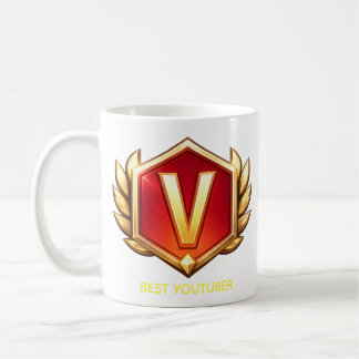 BESTE YOUTUBER V Logo Koffiemok