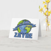 Beste Zayde ter Wereld Kaart (Gele Bloem)