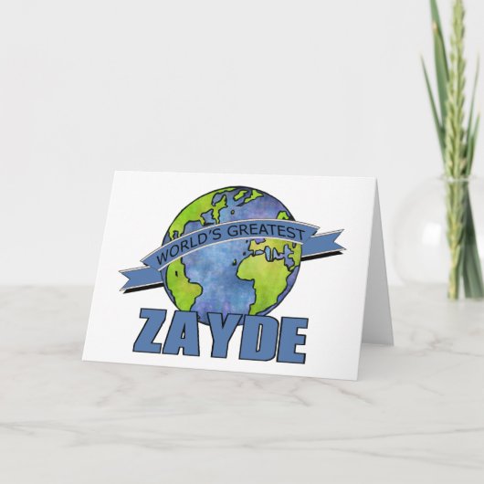 Beste Zayde ter Wereld Kaart (Voorkant)