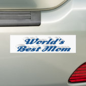 Beste zee blauwe tekst bumpersticker (Op auto)