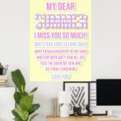 Beste Zomer Poster (Thuiskantoor)