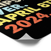 Beste zonnecrisis van 8 april 2024 poster (Hoek)