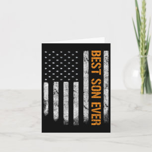 Beste zoon ooit Amerikaanse vlag vaders dag jongen Kaart